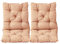 Ambientehome 2er Set Sitzkissen und Rückenkissen Sessel Hanko, Beige (apricot), ca 98x50 cm , Polsterauflage