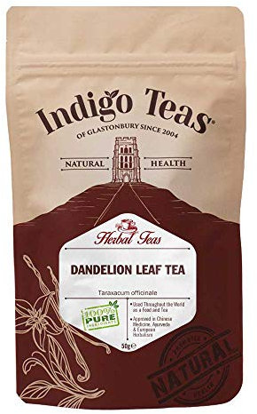 Indigo Herbs Dandelion Leaf Tea 50g | Taraxacum officinale | Dried Loose Herbal Tea | Caffeine & GMO Free