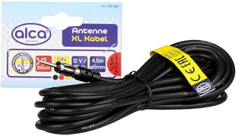 alca® Auto Antennen Verlängerung (Kabel DIN zu DIN 4,5 m)
