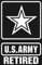 Aufkleber Autoaufkleber JDM Die Hart - U.S. Army Retired Star Logo White Auto Laptop Tuning Sticker Decal Heckscheibe LKW 84mmx130mm