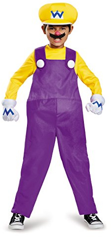 Disguise Wario Deluxe Super Mario Bros. Nintendo Costume, Small/4-6