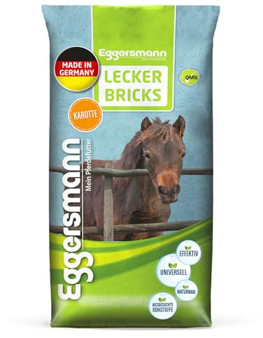 Eggersmann Mein Pferdefutter Lecker Bricks Karotte für Pferde, 1-er Pack (1 x 25 kg)