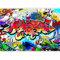 Papier peint murando intissé 150x105 cm Trompe l oeil Tableaux muraux déco XXL Graffiti f-A-0018-a-b
