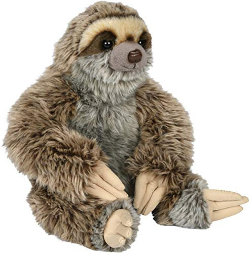 Uni-Toys - Faultier sitzend - 25 cm (Höhe) - Plüsch-Wildtier - Plüschtier, Kuscheltier