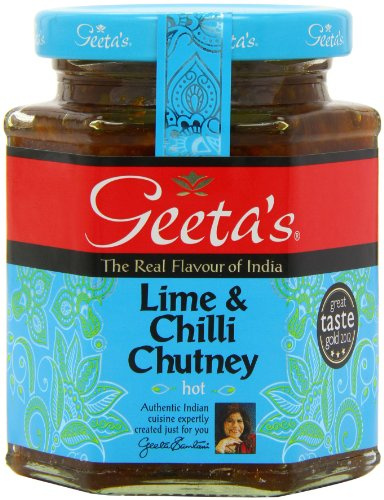 Geeta's Lime and Chilli Chutney 310 g (Pack of 6)