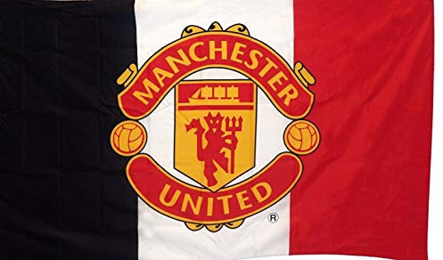 Manchester United Tricolor Flag - 3 Stripe