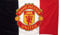 Manchester United Tricolor Flag - 3 Stripe