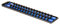 Ernst Manufacturing 19-Inch Socket Boss 2-Rail 1/2-Inch-Drive Socket Organizer, Blue (8457)