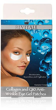 10 Box of Eye Gel Patches Of Revitale Collagen & Q10 Anti-Wrinkle Eye Patches, Total 50 Pair by Revitale