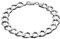 Massives Herrenarmband Aus 925 Silber Mit Karabinerverschluss Und Modernem Glieddesign