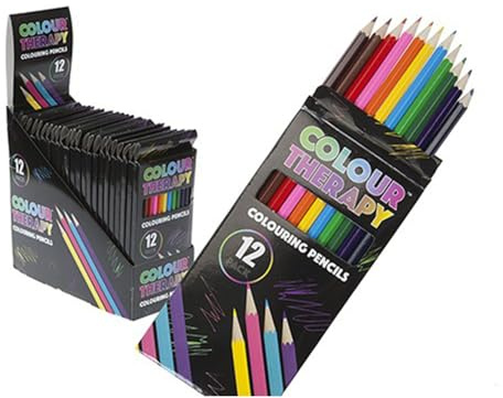 PMS 384040 Sharpened Pencils | Colour Therapy | 12 Per Pack Accessory, Multicolor