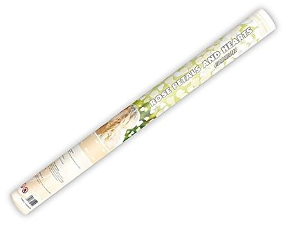 KONFETTI SCHOOTER KANONE ROSENblätter WEISS BORDO LILA GELD PARTY 40 60 80 30, Farbe:Weisse Herzen + Creme Blätter;Größe:60