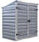 Madeira – Aufbewahrungskiste, Polycarbonat, Aluminium, Geräte- und Mülltonnenbox, Gerätebox, Garten, Grau