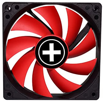 Xilence XPF120.R.PWM Ventilateur de boîtier silencieux 120mm, 4PIN, installation facile, câble 340mm, avec PWM, Hydro Bearing, bon flux d'air, idéal pour PC Gaming/Office/Home/Server, rouge/noir