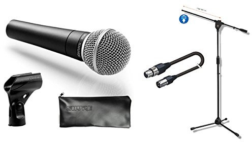 SM 58 - Set Microfono/Asta Microfonica a Giraffa/Cavo Audio XLR/XLR Bundle