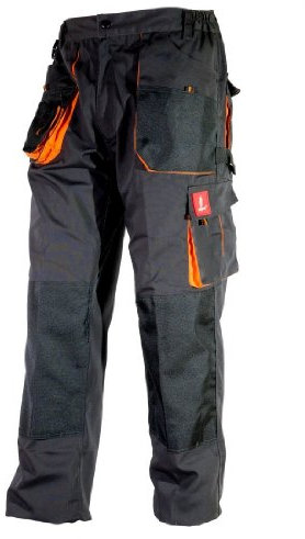 Hose Schutzhose Arbeitskleidung Arbeitshose URG-A [260g/m2], Graphit/Orange, 44 EU