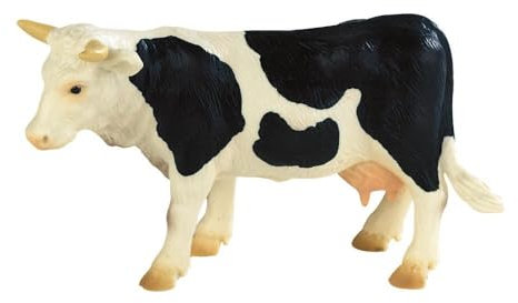 Bullyland 62609 - Spielfigur Kuh Fanny schwarz-weiß gefleckt, ca. 12,2 cm große Tierfigur, detailgetreu, PVC-frei, ideal als kleines Geschenk für Kinder ab 3 Jahren