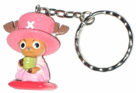 Broccoli One Piece Chopper Kneeling Drinking Keychain
