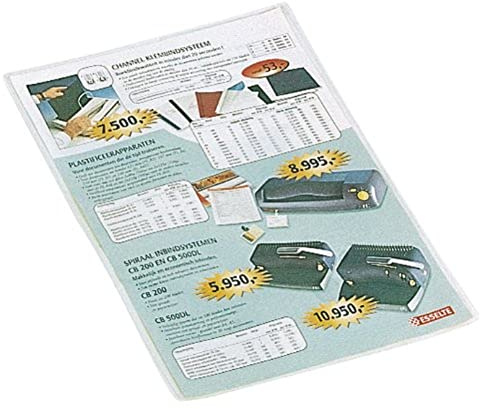 Esselte Kunststoffhüllen für Karten, A4, transparent, 100 Stück