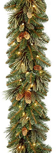National Tree Company 9ft Pre-Lit Carolina Pine Christmas Garland