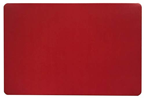 Schreibtischunterlage gross einfarbig rot 40 x 60 cm uni abwischbar