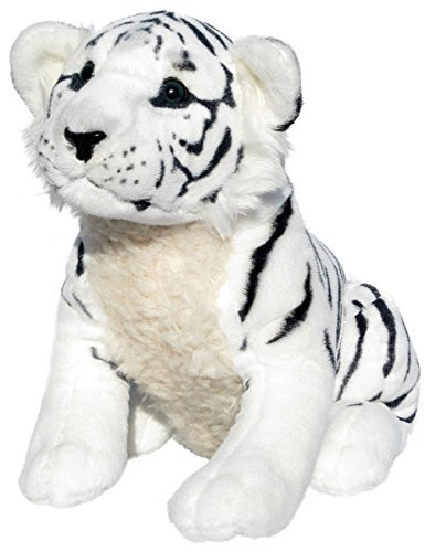 Wagner Plüschtier Tiger Baby - weiß - sitzend - 45 cm