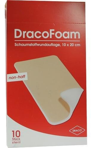 DRACOFOAM Schaumstoff Wundauflage 10x20cm 10 St