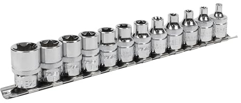 Sealey Ak61806 TRX-Star* Socket Set 12Pc 3/8Sq Drive E4-E20