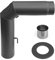 raik Rauchrohr/Ofenrohr-Set 120 mm Durchmesser inkl. Bogen 90° mit Tür + Zugregulierung 2 mm Stärke Stahlblech Gussgrau SH016-120-gg