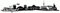Samunshi® Stuttgart Skyline Aufkleber Sticker Autoaufkleber City Gedruckt - 40x8,3cm schwarz