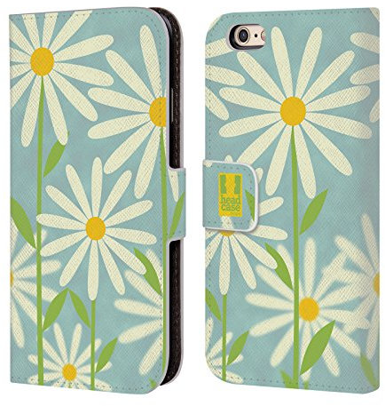 Head Case Designs Daisy Romantic Flowers Leather Book Wallet Case Cover Compatible With Apple iPhone 6 / iPhone 6s