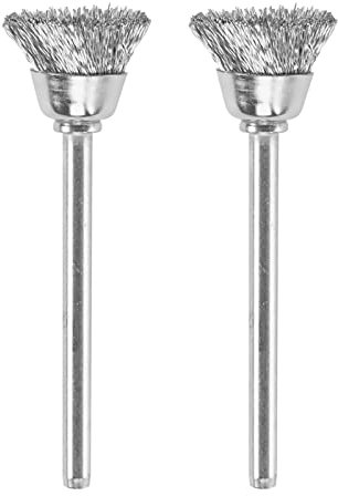 Dremel 442-02 Karbonstahl-Bürsten (2 Stück), 1,27 cm Durchmesser