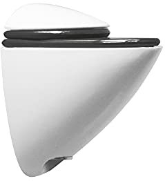 Amig - Wandhalterung für Regale | Praktischer Pelikan Halter | Zamak Material bietet Haltbarkeit | Einfache Montage | Ideal für Glasregale, Bunt, Apertura 10 mm, Zink