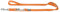 HUNTER Verstellbare Hundeführleine, Farbe: orange, 3-fach verstellbar, robustes Nylon, pflegeleicht, Größe: 20/200