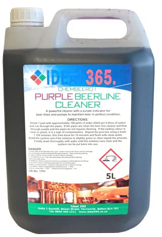 4 x 5 Litres Purple Beer Line Cleaner (free P&P on all products)