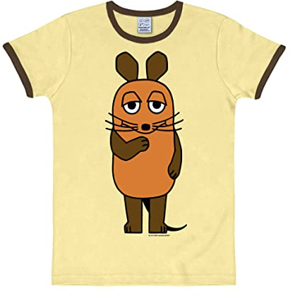 Logoshirt® Die Sendung mit der Maus T-Shirt Damen & Herren | Offiziell lizenziertes Maus-Motiv, 100% Baumwolle, lustiges Cartoon T-Shirt, ideal für Sendung mit der Maus-Fans