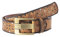 Red Bridge Herren Gürtel Ledergürtel Breiter Nietengürtel Cowboy Western Nieten RB9101 (90, Braun (Tobacco Brown))