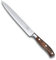 Victorinox Grand Maître, Profi Tranchiermesser, Extra Scharfe Klinge, gerader Schliff, 20 cm, Edler Holzgriff, Rostfreier Stahl, braun