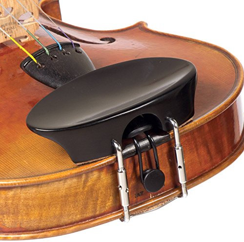Soporte de FLESCH 4/4 violín Chinrest – ébano con soporte estándar