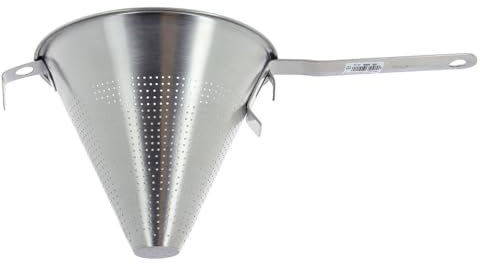 De Buyer - Passe-sauce Chinois en inox perforé - Diamètre 27 cm -, Argent
