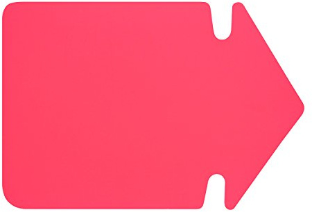 folia 669 926 - Werbesymbol Pfeil, ca. 35 cm, 20 Stück, leuchtrot aus doppelseitigem Leuchtkarton