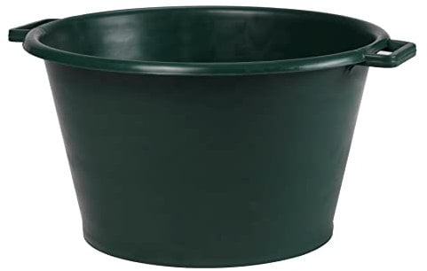 EDA - Baquet Rond 50 L - Seau en Plastique - Ø 56 x H 30 cm - Vert