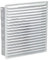 WOLFPACK LINEA PROFESIONAL - Rejilla Ventilacion Empotrar 17x17 cm. Blanca Lacada