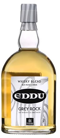 EDDU - Grey Rock - Blended Whisky - Origine : France/Bretagne - Notes de Cannelle et de Fruits : Orange & Abricot - Composé de Blé noir et Orge - 40% Alcool - 70 cl