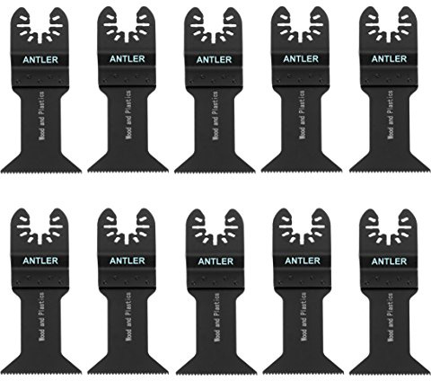 Antler QAB44LR Long Reach Blades Compatible with Dewalt Stanley Worx Oscillating Multitool Accessories (10 Pack)