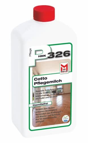 Moeller Stone Care - HMK P326 Cotto-Pflegemilch - 5 Liter - Spezielle Selbstglanz-Pflege für alle Cotto-, Ziegel- und Klinkerbeläge. Optimiert die Farbe und Struktur.
