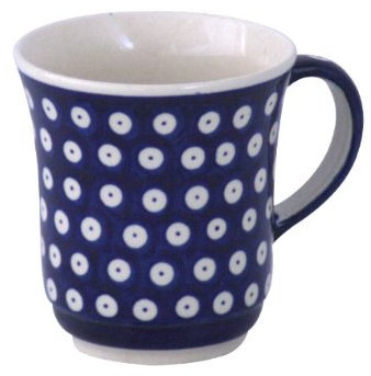 Boleslawiec Pottery Mug, 0.3 L, Original Bunzlauer Keramik, Decor 42
