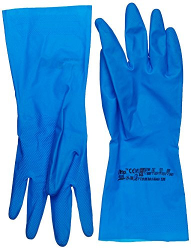 Ansell Virtex 79-700 Nitril Handschuhe, Chemikalien- und Flüssigkeitsschutz, Blau, Größe 8 (1 Paar pro Beutel)