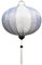 Lampionsenzo Vietnamesische Seide Lampion Rund Weiß by