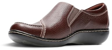 Clarks Damen Ashland Lane Q Slipper, Redwood, 39.5 EU Schmal